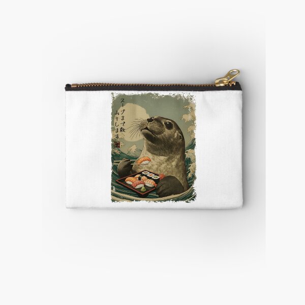 Item preview, Weddell Seal - Sushi Vintage Japanese Art designed and sold by JessArty ⭐⭐⭐⭐⭐.