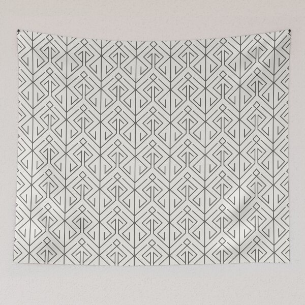 Item preview, Ivory geometric pattern minimal luxury interior design abstract art designed and sold by Aurum-design.