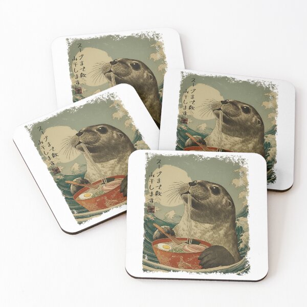 Item preview, Weddell Seal - Ramen Vintage Japanese designed and sold by JessArty ⭐⭐⭐⭐⭐.