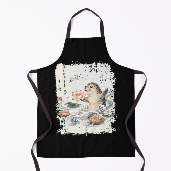 Item preview, Weddell Seal - Sumi-e Cherry Blossom Japanese Art designed and sold by JessArty ⭐⭐⭐⭐⭐.