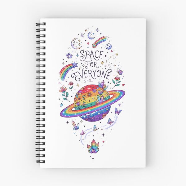 Item preview, Space For Everyone - Rainbow Planet Pride Illustration designed and sold by DesignsCreative.
