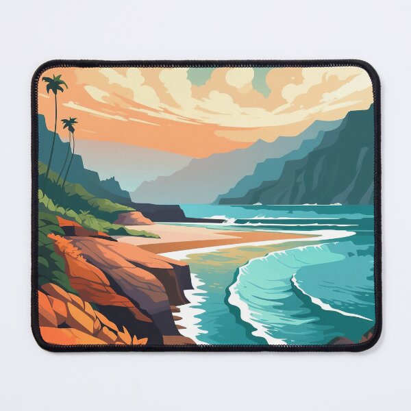 Artikelvorschau, Hawaii, Küstenklippen-Wandkunst entworfen und verkauft von MarkedArtPrints.