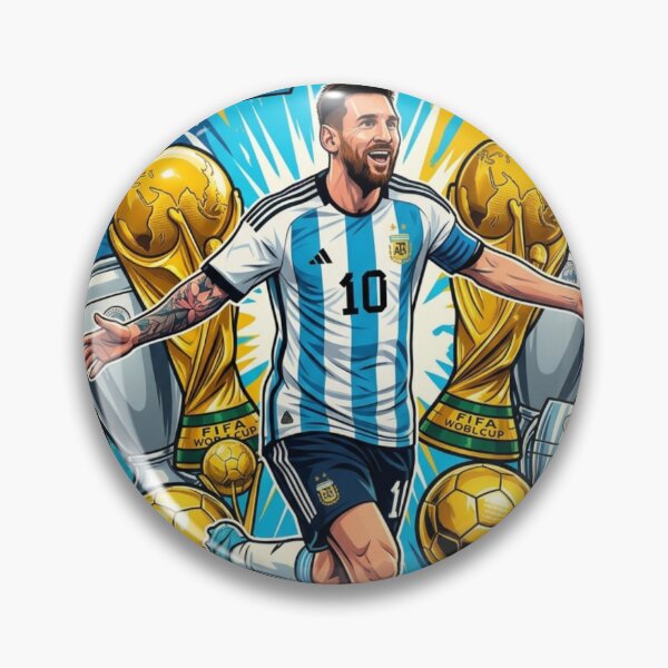 Item preview, Lionel Messi GOAT Poster  Argentina Football Legend Comic Art | World Champion Sports Illustration designed and sold by bivetTshirt.