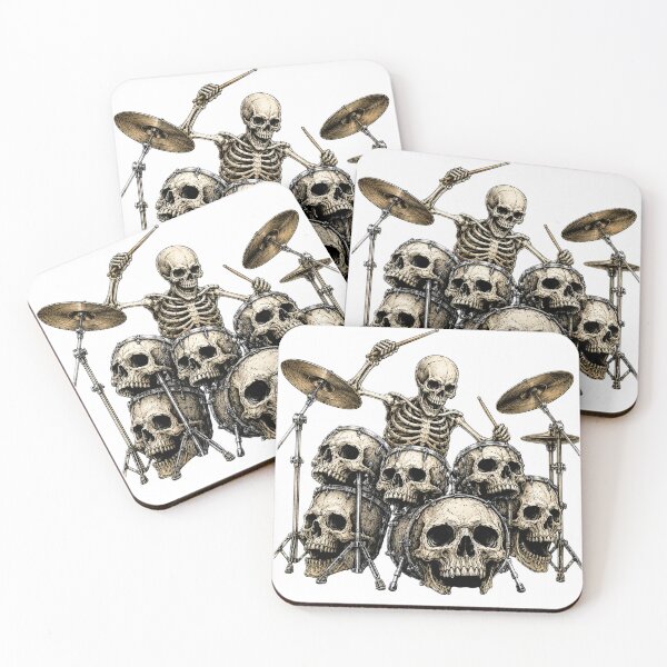 Item preview, Death playing the drums designed and sold by Nela-&-Lena.