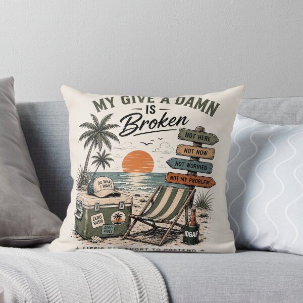 Item preview, Too Old To Care Club, My Give A Damn Is Broken, Funny Retirement, Gift for Retired, Summer Beach designed and sold by Sprinkle12345.