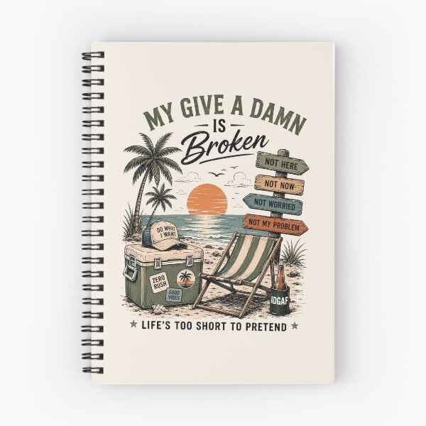 Item preview, Too Old To Care Club, My Give A Damn Is Broken, Funny Retirement, Gift for Retired, Summer Beach designed and sold by Sprinkle12345.