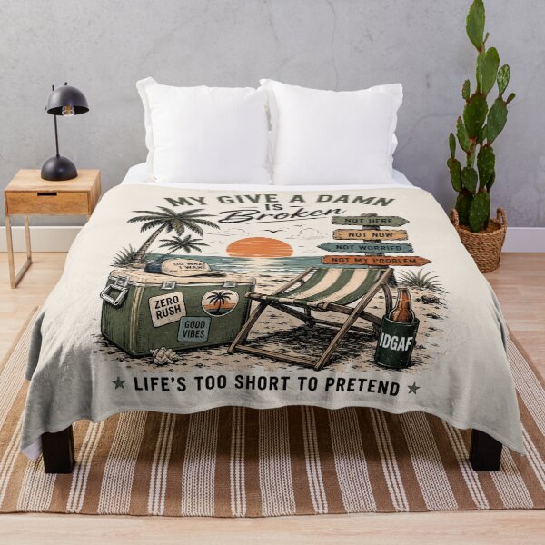 Item preview, Too Old To Care Club, My Give A Damn Is Broken, Funny Retirement, Gift for Retired, Summer Beach designed and sold by Sprinkle12345.