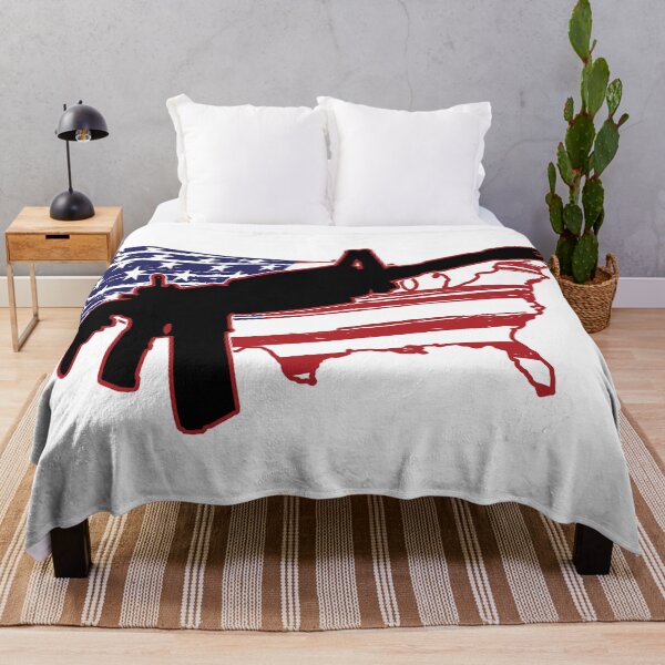 Item preview, AR-15 and Red, White, and Blue USA Map designed and sold by HectorCantres.