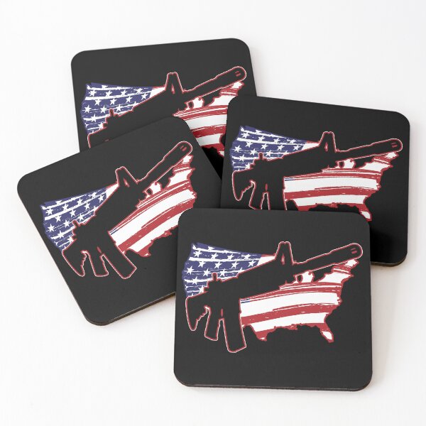 Item preview, AR-15 and Red, White, and Blue USA Map designed and sold by HectorCantres.