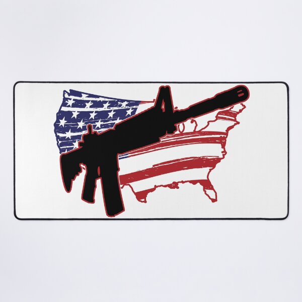 Item preview, AR-15 and Red, White, and Blue USA Map designed and sold by HectorCantres.