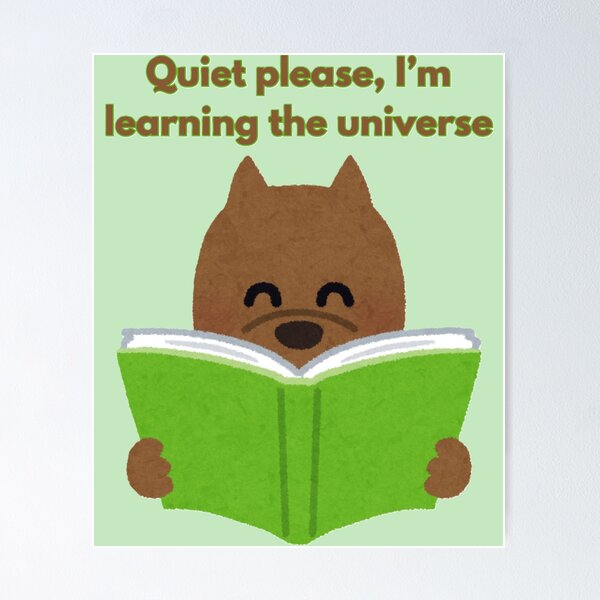 Item preview, Quiet plaese, I'm learning the universe designed and sold by creativityisfun.