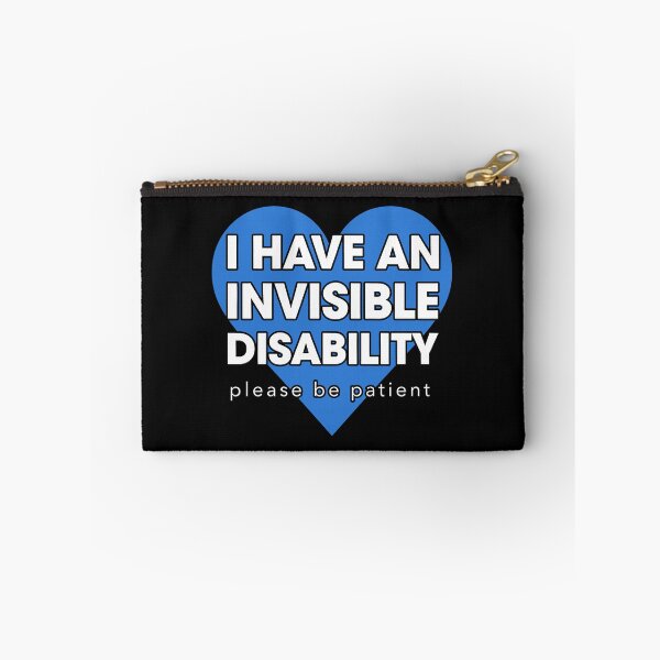 Item preview, I Have An Invisibile Disability Please Be Patient Blue Heart designed and sold by Welldoh.