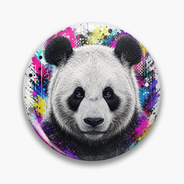 Item preview, Panda Street Art Graffiti Portrait designed and sold by Tobull.