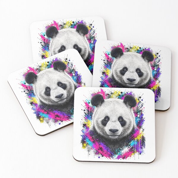 Item preview, Panda Street Art Graffiti Portrait designed and sold by Tobull.