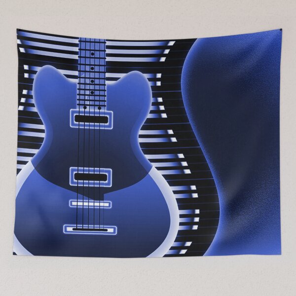 Item preview, Blue Electric Guitar designed and sold by HavenDesign.