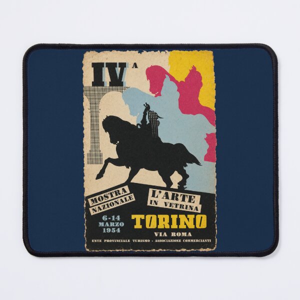 Item preview, Turin Art Exhibition 1954 - Vintage Italian Poster designed and sold by Torinostalgia.