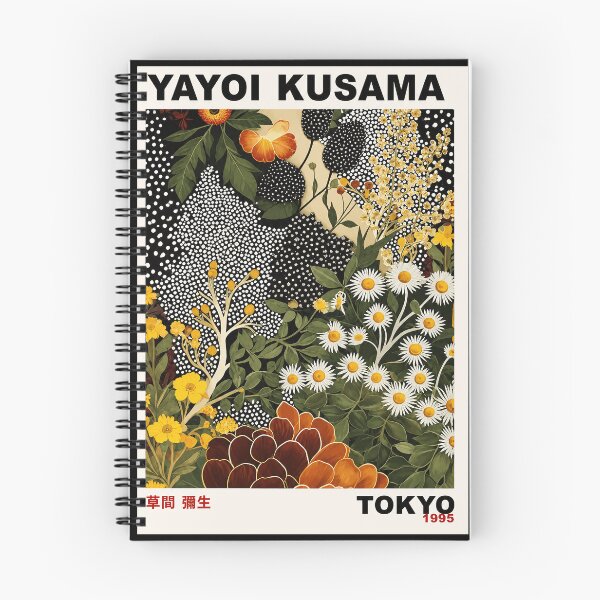 Item preview, Yayoi Kusama 1995 Floral Poster - Daisies Flowers Dot Pattern Wall Art Print, Tokyo Botanical Decor designed and sold by HappyGrandmaUB.