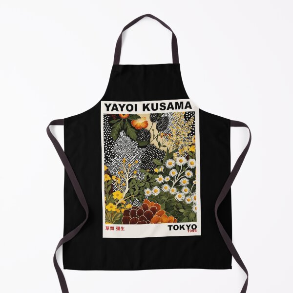Item preview, Yayoi Kusama 1995 Floral Poster - Daisies Flowers Dot Pattern Wall Art Print, Tokyo Botanical Decor designed and sold by HappyGrandmaUB.