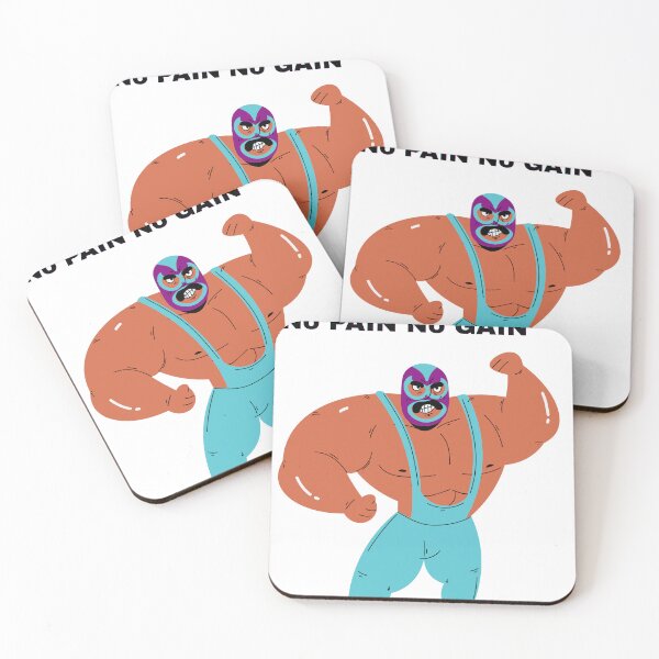 Item preview, Funny Luchador Wrestler No Pain No Gain T-Shirt designed and sold by VibeTees38.