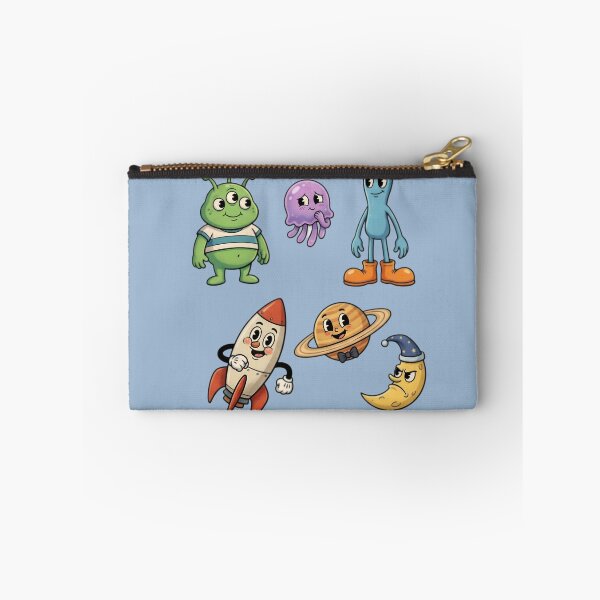 Item preview, Cute Kawaii Space Friends Sticker Pack | Alien Rocket Saturn Moon Cartoon Characters designed and sold by Bhaskar Digital Art.
