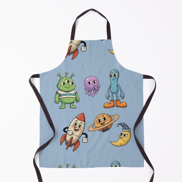 Item preview, Cute Kawaii Space Friends Sticker Pack | Alien Rocket Saturn Moon Cartoon Characters designed and sold by Bhaskar Digital Art.