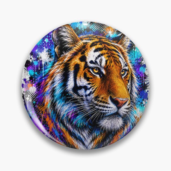Item preview, Tiger Street Art Graffiti Portrait designed and sold by Tobull.
