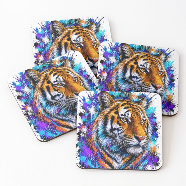 Item preview, Tiger Street Art Graffiti Portrait designed and sold by Tobull.