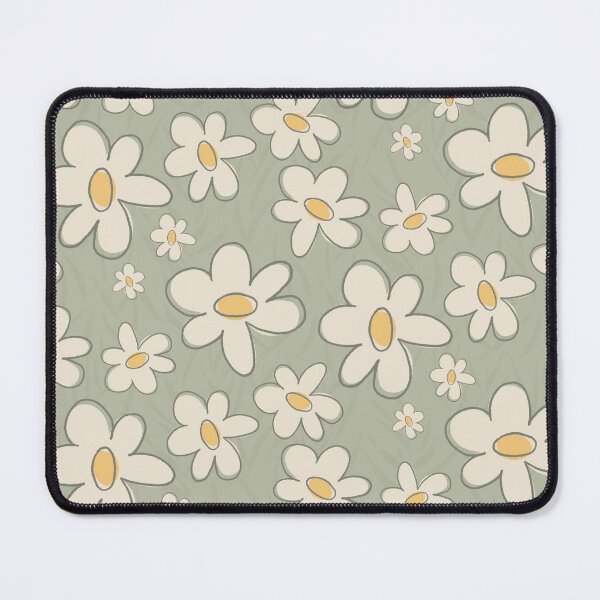 Item preview, Sage Green Retro Daisy Garden designed and sold by MaddaMom.