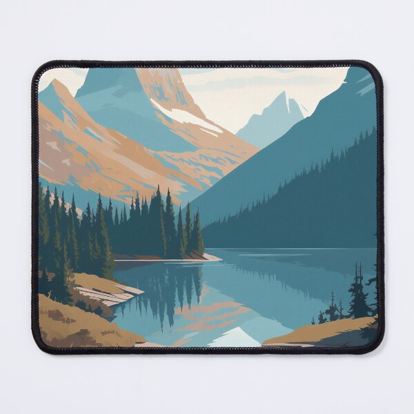 Item preview, Glacier National Park, Montana Lake Print designed and sold by MarkedArtPrints.