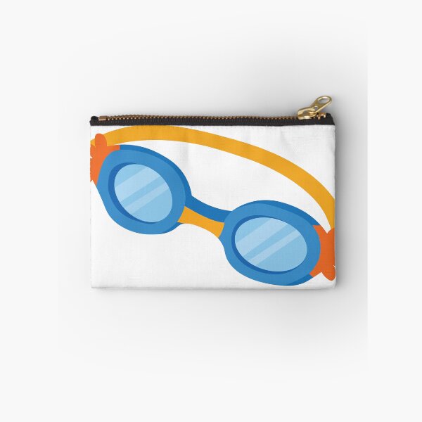 Item preview, Blue Swim Goggles Cartoon Illustration designed and sold by BetweenForms.