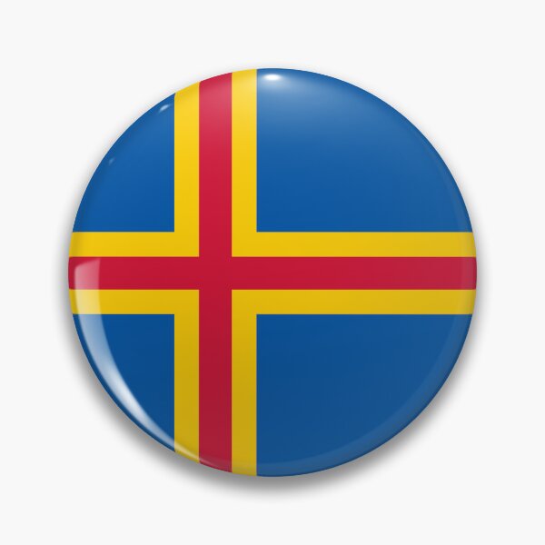 Item preview, Åland Islands Circle Flag AX designed and sold by shitpostee.