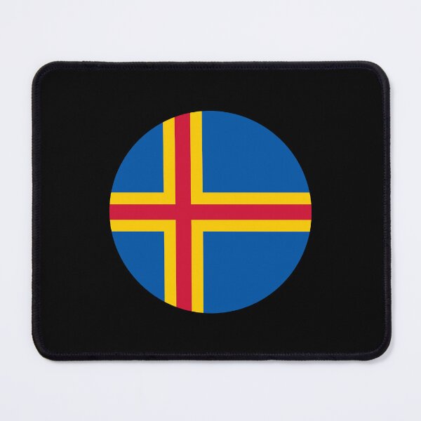 Item preview, Åland Islands Circle Flag AX designed and sold by shitpostee.
