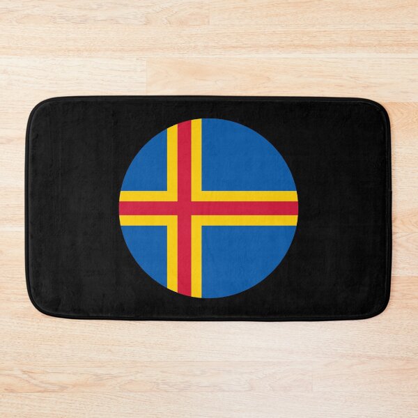 Item preview, Åland Islands Circle Flag AX designed and sold by shitpostee.