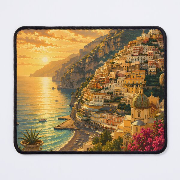Item preview, Amalfi Coast Vintage Travel Poster | Italy Mediterranean Retro Wall Art designed and sold by bauschberts.