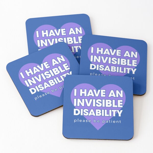 Item preview, I Have An Invisibile Disability Please Be Patient Violet Heart designed and sold by Welldoh.