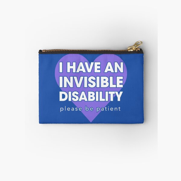 Item preview, I Have An Invisibile Disability Please Be Patient Violet Heart designed and sold by Welldoh.