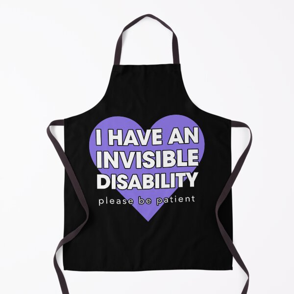 Item preview, I Have An Invisibile Disability Please Be Patient Violet Heart designed and sold by Welldoh.