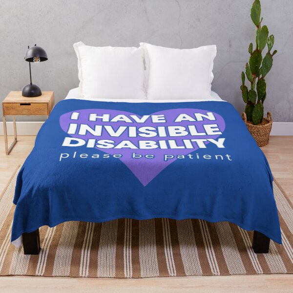 Item preview, I Have An Invisibile Disability Please Be Patient Violet Heart designed and sold by Welldoh.