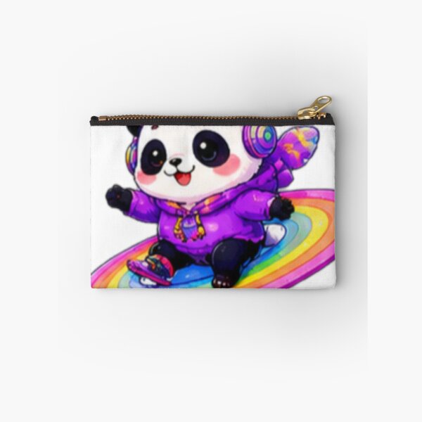 Item preview, Cute Panda on Rainbow Skateboard Kawaii Sticker designed and sold by DailyDoodlesBySumbul.