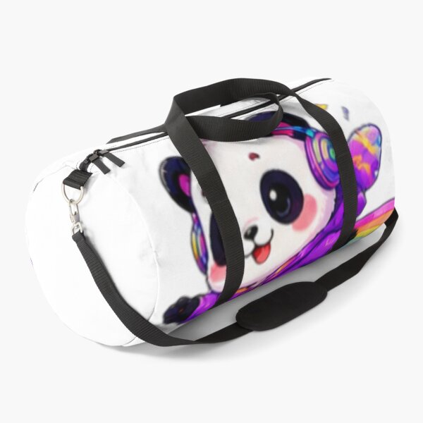 Item preview, Cute Panda on Rainbow Skateboard Kawaii Sticker designed and sold by DailyDoodlesBySumbul.