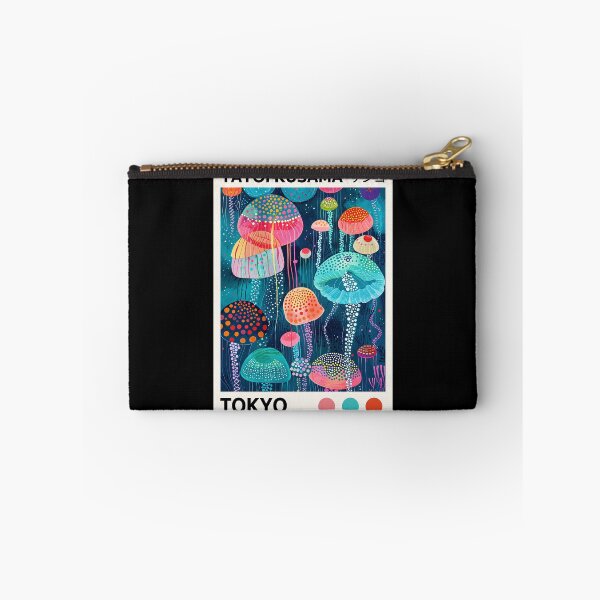 Item preview, Yayoi Kusama Jellyfish Poster - Colorful Underwater Coral Wall Art Print, Tokyo Ocean Decor designed and sold by HappyGrandmaUB.