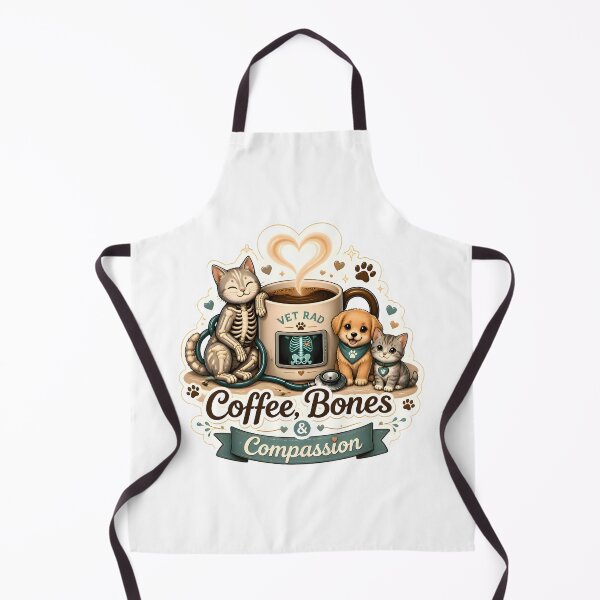 Item preview, Coffee, Bones & Compassion | Cute Veterinary Radiology Coffee Lover Design designed and sold by Bettybee00.