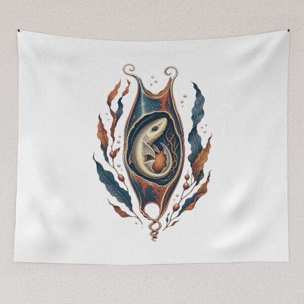 Item preview, Shark Egg – Mermaid’s Purse Marine Biology Art designed and sold by AMICO77.