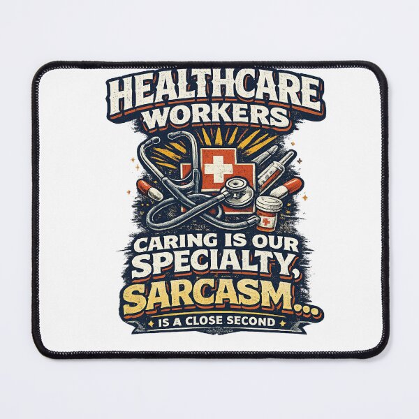 Item preview, Healthcare Workers – Caring Is Our Specialty Vintage Medical Humor T-Shirt designed and sold by D.Shop.