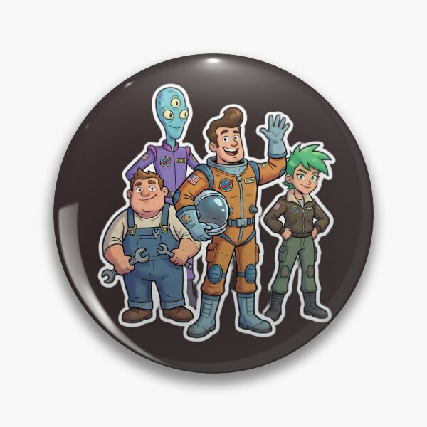 Item preview, Space Crew Adventure Sticker Pack | Astronaut, Alien, Engineer & Sci-Fi Team Cartoon Art designed and sold by Bhaskar Digital Art.