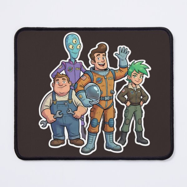 Item preview, Space Crew Adventure Sticker Pack | Astronaut, Alien, Engineer & Sci-Fi Team Cartoon Art designed and sold by Bhaskar Digital Art.