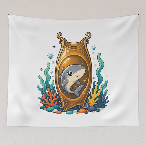 Item preview, Shark Egg – Mermaid’s Purse Marine Biology Art designed and sold by AMICO77.