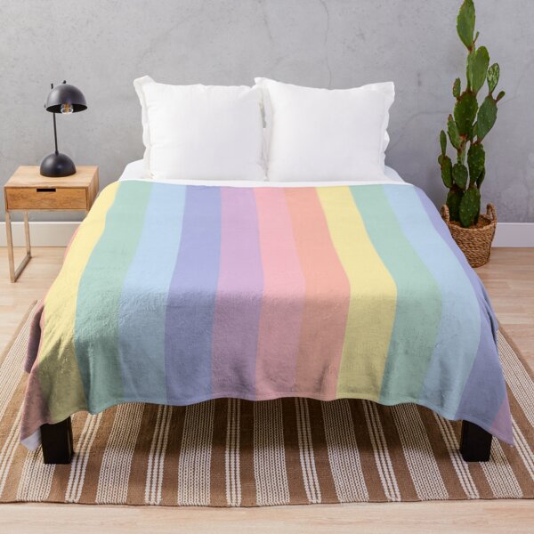 Item preview, Light summer colour palette stripe design designed and sold by KLflorals.