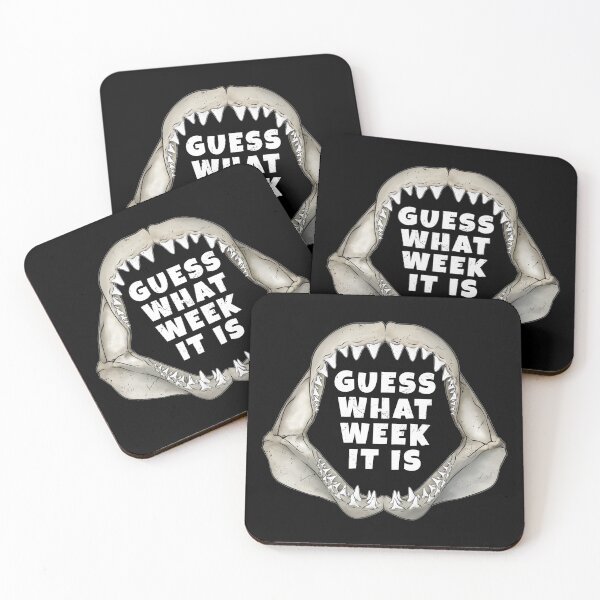 Item preview, Great White Shark Jaws Guess What Week it is designed and sold by NicGrayGraphic.