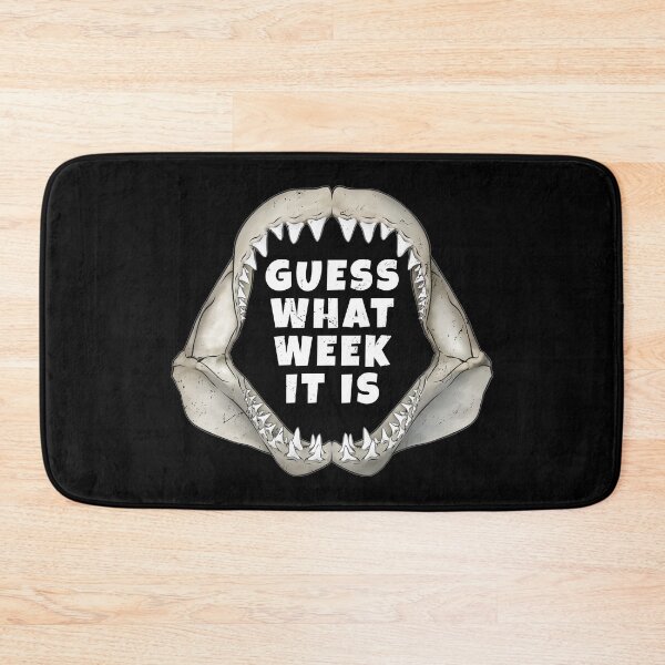 Item preview, Great White Shark Jaws Guess What Week it is designed and sold by NicGrayGraphic.